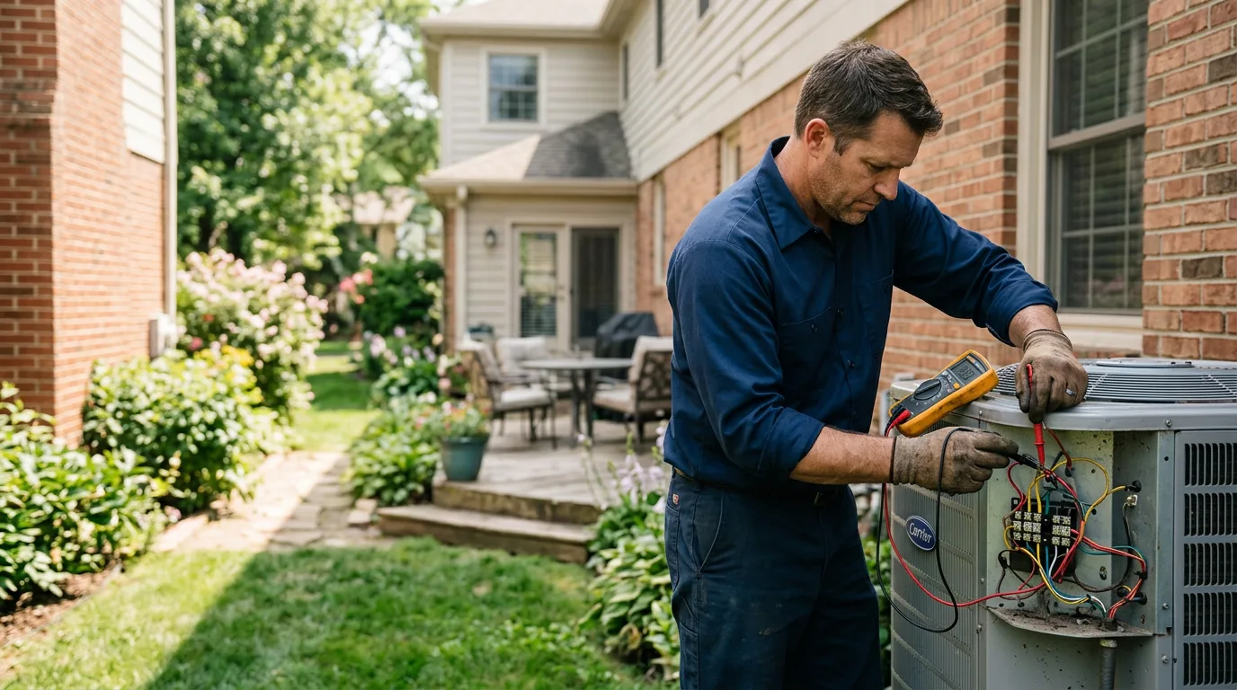 HVAC technician working near Dimmitt, TX
